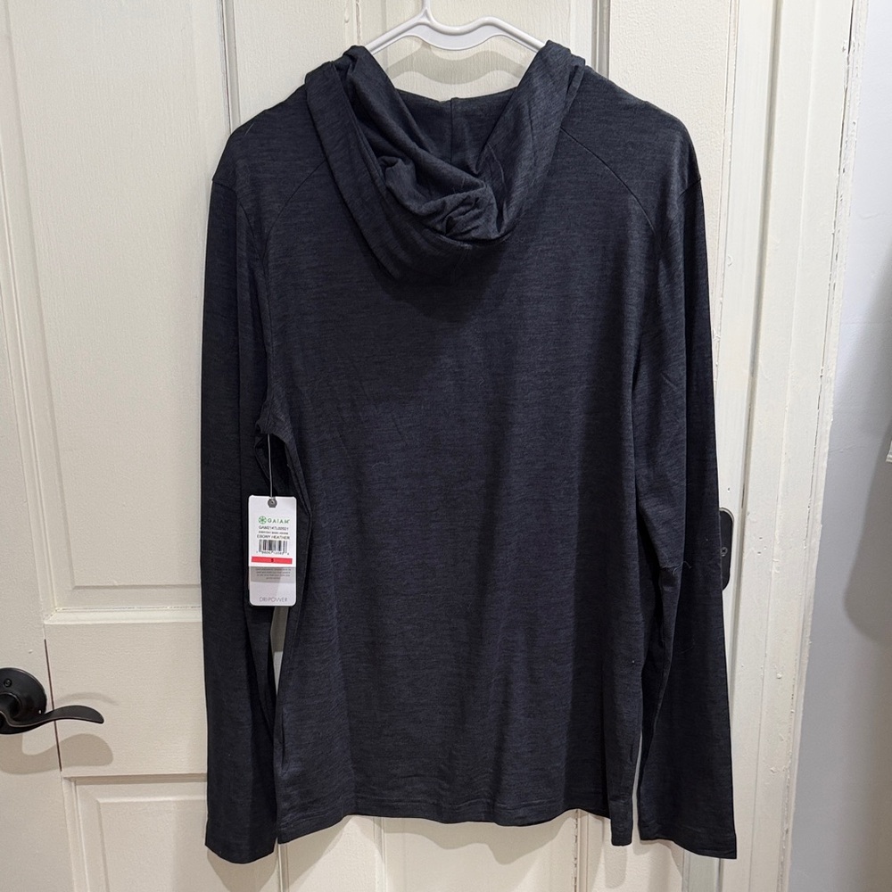 GAIAM Men's Dark Gray Hoodie Shirt